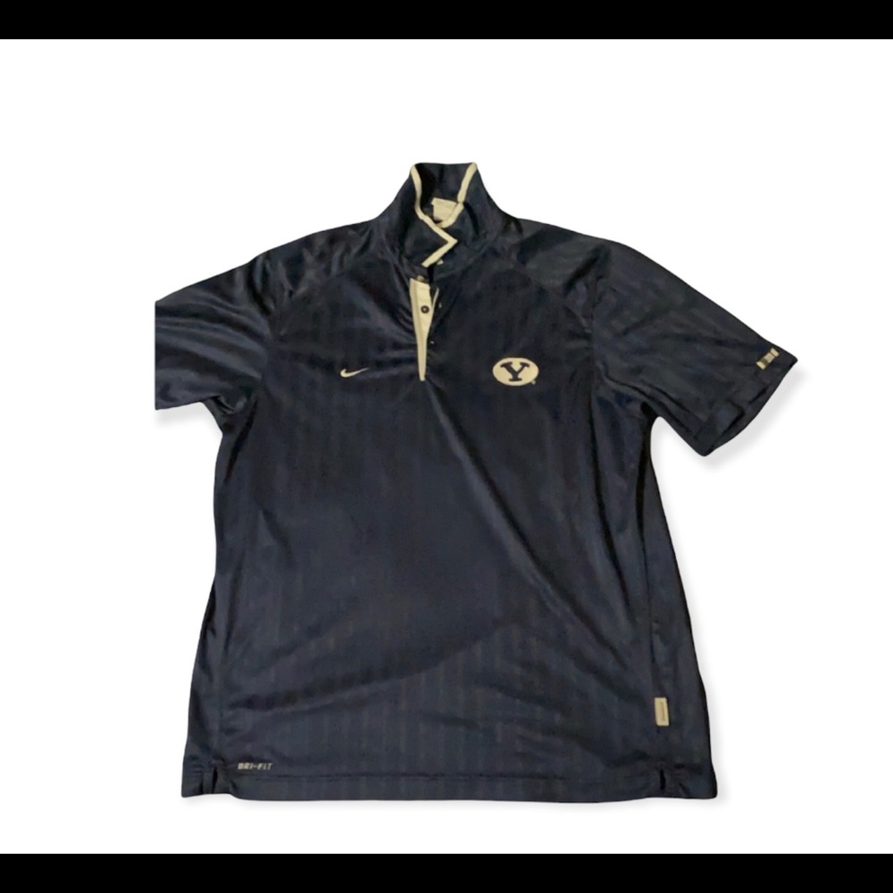 Navy XL Nike Dri Fit BYU Collared shirt